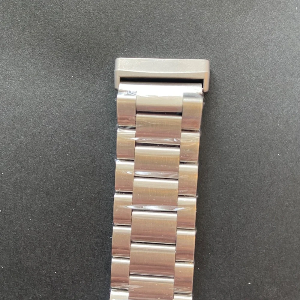 No Gap Metal Bands Compatible with Samsung Galaxy Watch Silver